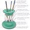 Paint Brush Cleaner Rinse Cup (All-in-One) Fine Art, Studio, Classroom | Brushes Holder &#x26; Silicone Cleaning System for Acrylic, Watercolor, and Water-Based Mediums (Mug, Green)